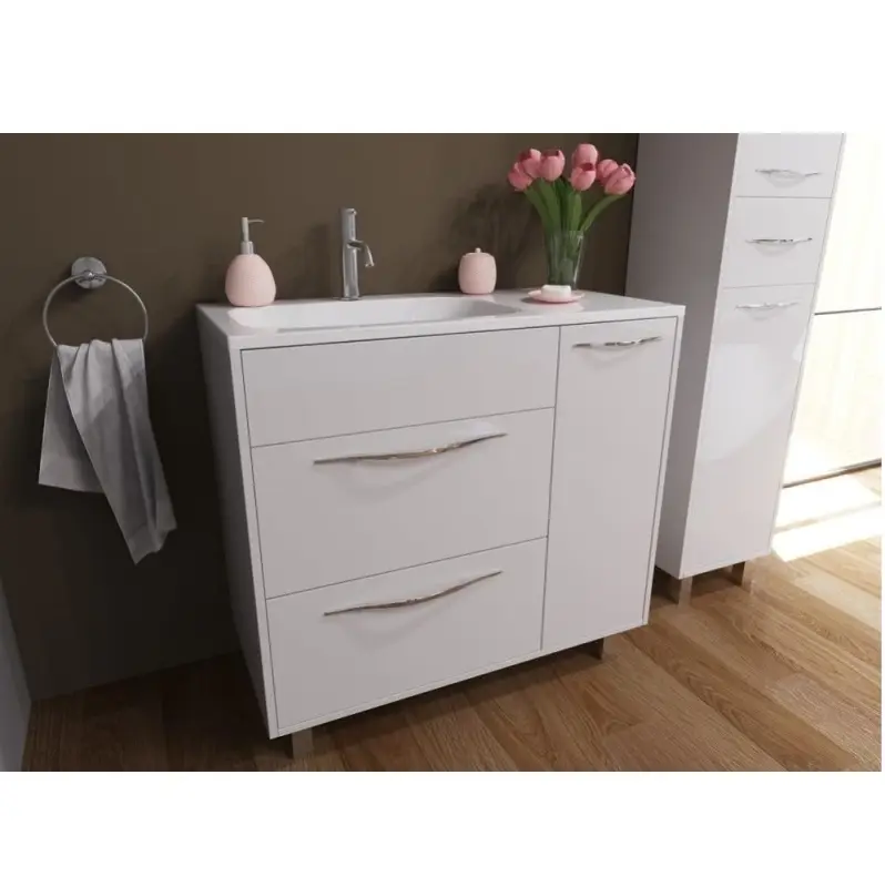 Тумба напольная Эстет Barcelona 90 с раковиной Белый ФР-00003597 Тумба напольная Эстет Barcelona 90 с раковиной Белый ФР-00003597