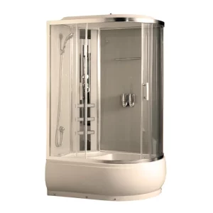 Душевая кабина Comforty 100 120х85 левая Хром / Прозрачное 184L