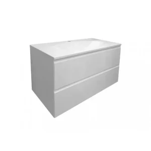 Тумба подвесная Эстет Malta 100 с раковиной Белый ФР-00007060