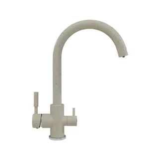 Смеситель для кухни Polygran Элара Дуо с каналом для питьевой воды 627659 Серый