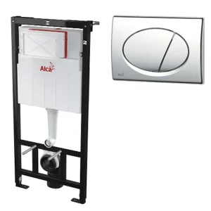 Инсталляция Alcadrain Sadromodul для скрытого монтажа унитаза с клавишей смыва Хром AM101/1120-3:1 RU M71-0001 Инсталляция Alcadrain Sadromodul для скрытого монтажа унитаза с клавишей смыва Хром AM101/1120-3:1 RU M71-0001