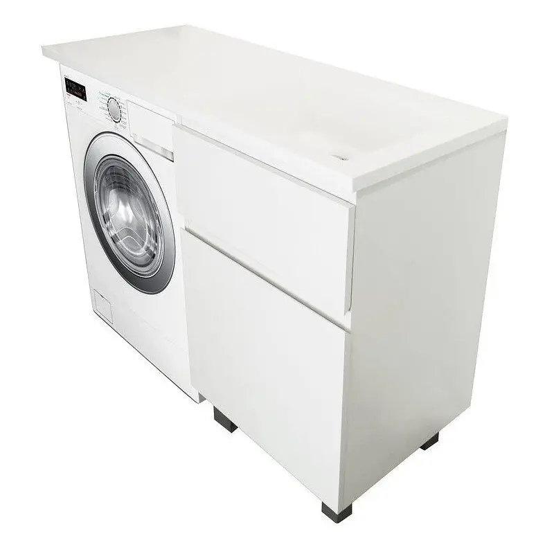 Тумба напольная Эстет Dallas Luxe под стиральную машину 110 с раковиной Белый ФР-00001966 Тумба напольная Эстет Dallas Luxe под стиральную машину 110 с раковиной Белый ФР-00001966