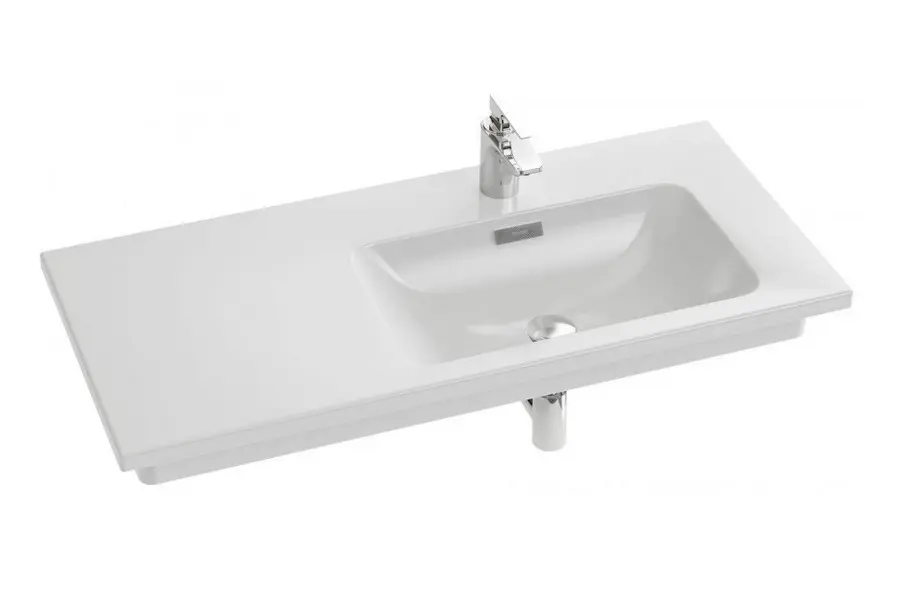 Раковина-столешница Jacob Delafon Vox 100х46 полка слева Раковина-столешница Jacob Delafon Vox 100х46 полка слева