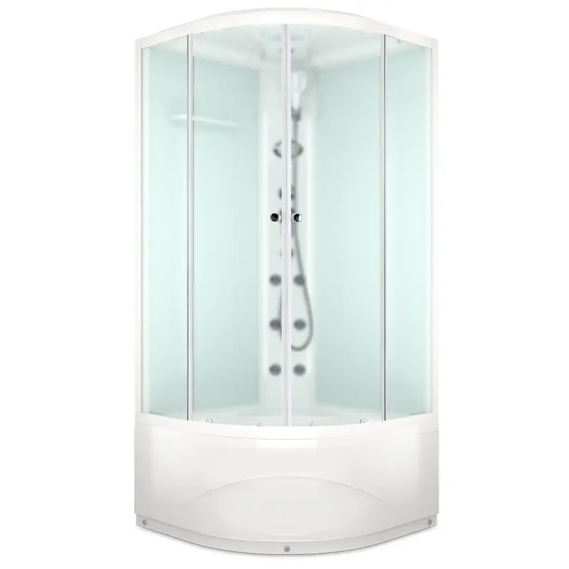 Душевая кабина Domani-Spa Delight Slim high 90х90 Белый, Поддон высокий Душевая кабина Domani-Spa Delight Slim high 90х90 Белый, Поддон высокий