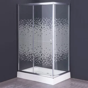 Душевой уголок Comforty 120х80 + поддон Хром / Прозрачное 33М Душевой уголок Comforty 120х80 + поддон Хром / Прозрачное 33М