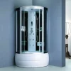 Душевая кабина Водный мир 100х100 Хром / Тонированное высокий поддон ВМ8815 100Ч