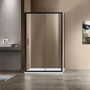 Душевой уголок Vincea Garda VSR-1G1 130х80 Черный / Прозрачное VSR-1G8013CLB