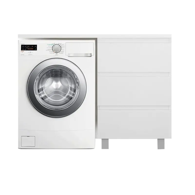 Тумба напольная Эстет Dallas Luxe под стиральную машину 120 с раковиной Белый ФР-00001923 Тумба напольная Эстет Dallas Luxe под стиральную машину 120 с раковиной Белый ФР-00001923