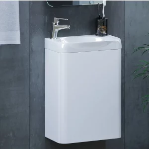 Тумба подвесная Uperwood Bio 39,5 без раковины  Белый глянцевый