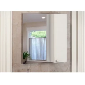 Шкаф зеркальный Comforty Неаполь 75 Белый глянцевый 00004147561CF