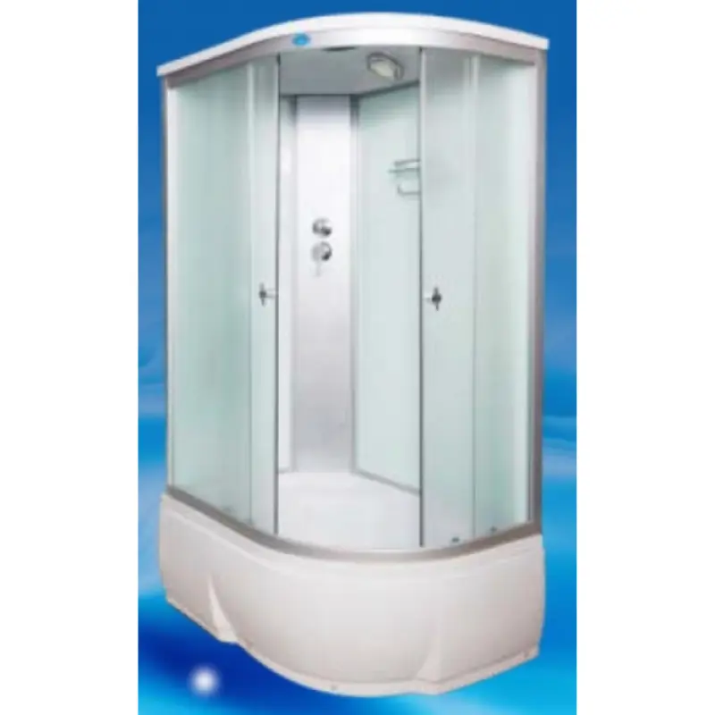 Душевая кабина Водный мир 120х80, Хром / Матовое, Высокий поддон левая Душевая кабина Водный мир 120х80, Хром / Матовое, Высокий поддон левая