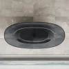 Ванна прозрачная Vincea VBT 170х75 Черный глянцевый VBT-6T01B