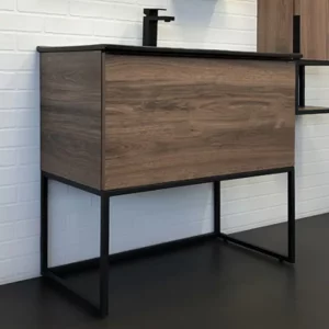 Тумба напольная Comforty Равенна Лофт 90 + раковина Comforty 90E Дуб тёмно-коричневый 00-00006655CF Тумба напольная Comforty Равенна Лофт 90 + раковина Comforty 90E Дуб тёмно-коричневый 00-00006655CF