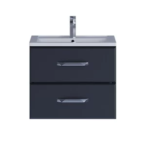 Тумба подвесная Uperwood Foster 60,8 + раковина  Черный матовый