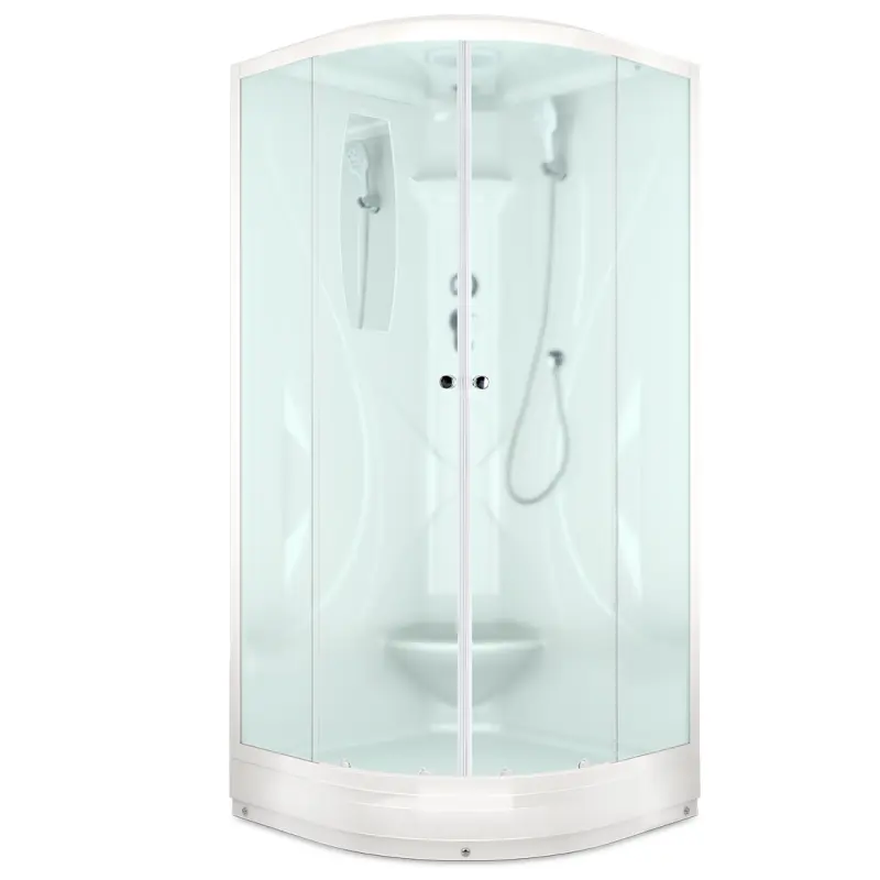 Душевая кабина Domani-Spa Elegance V1.2 без электрики 90х90 Белый, Поддон низкий Душевая кабина Domani-Spa Elegance V1.2 без электрики 90х90 Белый, Поддон низкий