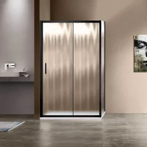 Душевой уголок Vincea Garda VSR-1G1 120х90 Черный / Рифленое VSR-1G9012CHB
