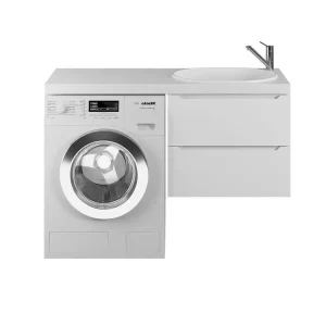 Тумба подвесная Uperwood Tanos 120 + раковина Bruks Белый