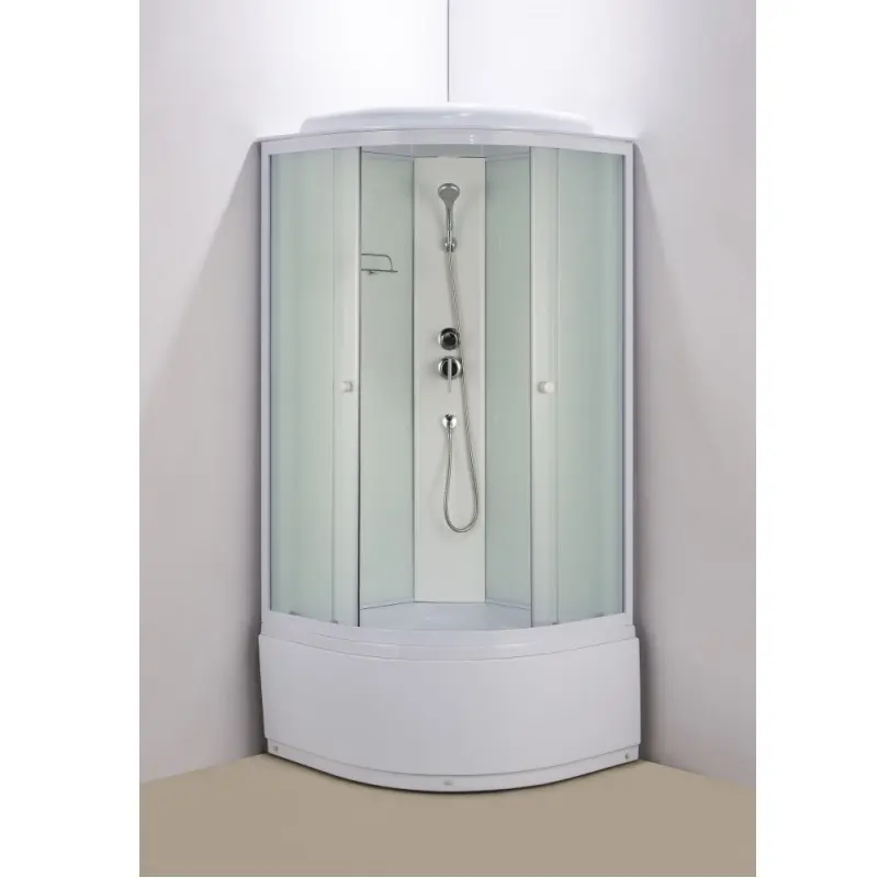 Душевая кабина Водный мир 100х100 Белый / Прозрачное высокий поддон ВМ821 100 Душевая кабина Водный мир 100х100 Белый / Прозрачное высокий поддон ВМ821 100