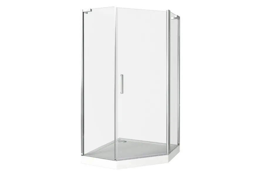 Душевой уголок Bas Pandora 100х185 Хром / Прозрачное Душевой уголок Bas Pandora 100х185 Хром / Прозрачное