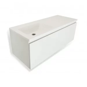 Тумба подвесная Эстет Dallas Luxe  110 с раковиной Белый ФР-00002022