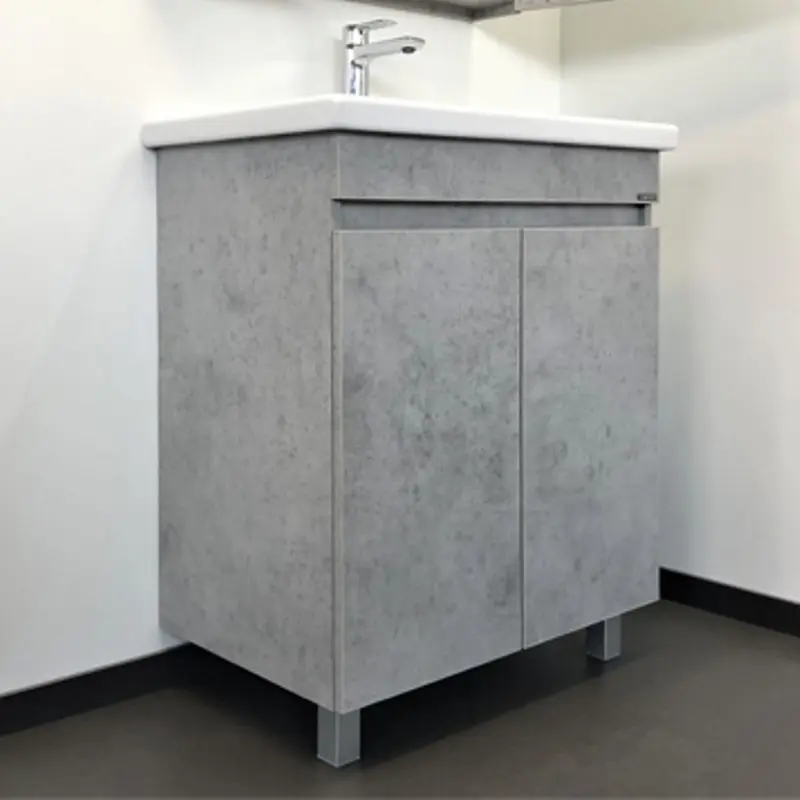 Тумба напольная Comforty Осло 70 + раковина Бетон светлый 00-00006117CF Тумба напольная Comforty Осло 70 + раковина Бетон светлый 00-00006117CF