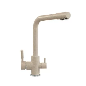 Смеситель для кухни Polygran Дуо с каналом для питьевой воды 627536 Песочный