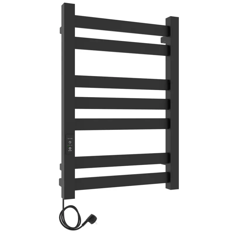 Полотенцесушитель электрический Laris Гефест П7 80х50 левый Черный матовый 73207616 Полотенцесушитель электрический Laris Гефест П7 80х50 левый Черный матовый 73207616