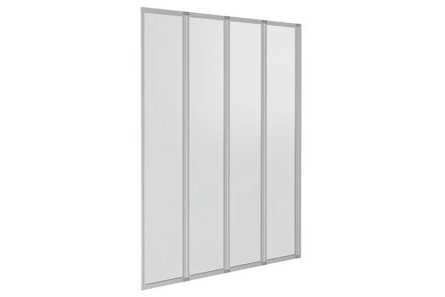 Шторка для ванны Bas Screen 100х140 Хром / Грейп Шторка для ванны Bas Screen 100х140 Хром / Грейп