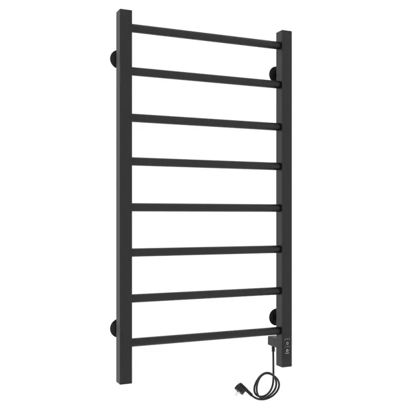 Полотенцесушитель электрический Laris Феличия П8 80х40 правый Черный матовый 73207613 Полотенцесушитель электрический Laris Феличия П8 80х40 правый Черный матовый 73207613