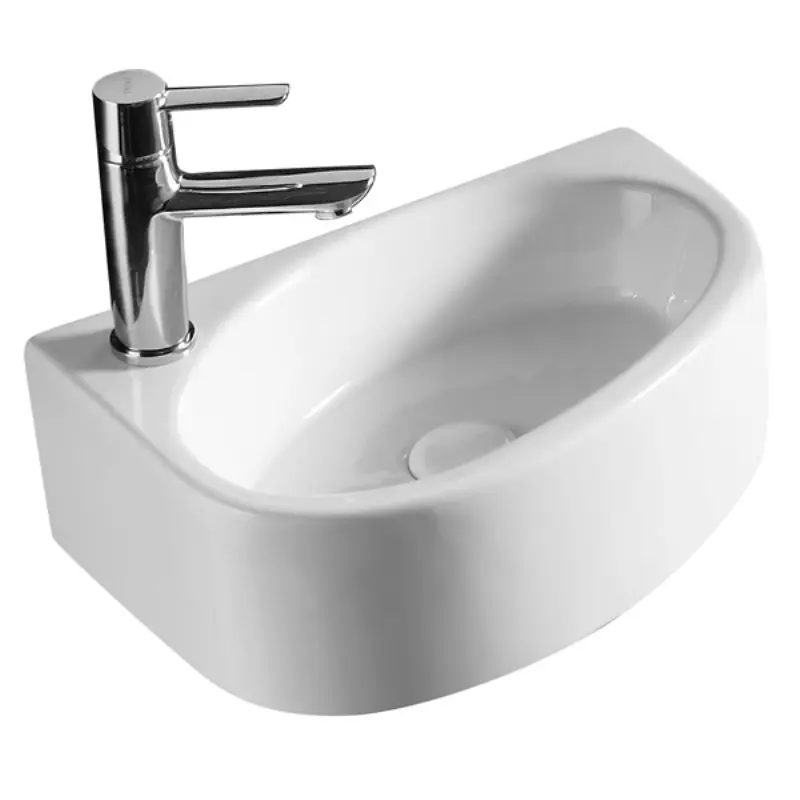 Раковина подвесная Azario AZ 42х29 левая Белый AZ-4519A Раковина подвесная Azario AZ 42х29 левая Белый AZ-4519A