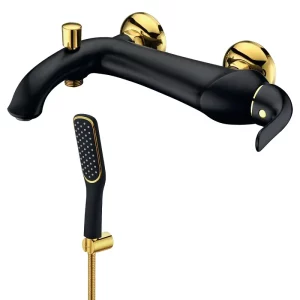 Смеситель для ванны Lemark Swan LM5402BG Черный / Золото Смеситель для ванны Lemark Swan LM5402BG Черный / Золото