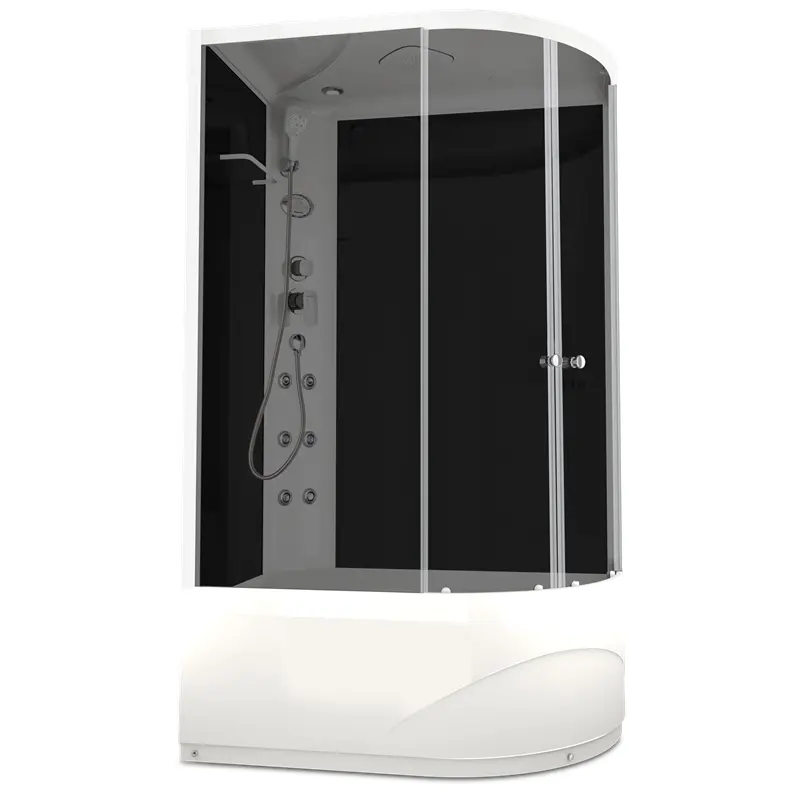 Душевая кабина Domani-Spa Delight Slim high левая 120х80 Белый, Поддон высокий Душевая кабина Domani-Spa Delight Slim high левая 120х80 Белый, Поддон высокий