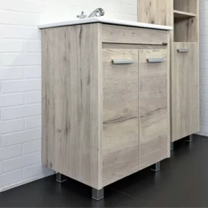 Тумба напольная Comforty Марио 61 + раковина Дуб дымчатый 00-00005206CF Тумба напольная Comforty Марио 61 + раковина Дуб дымчатый 00-00005206CF