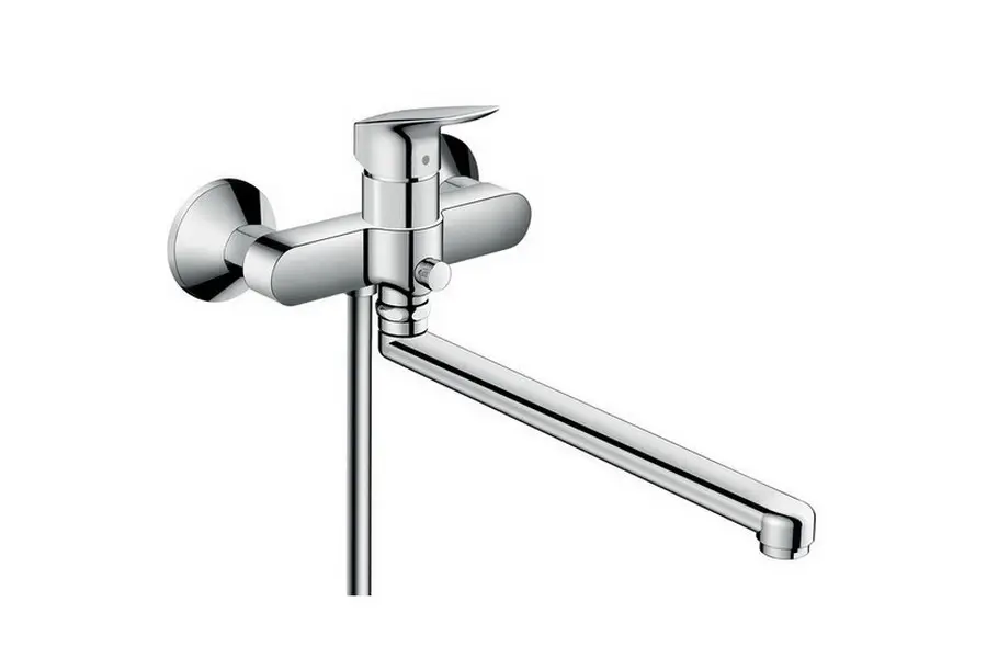 Смеситель для ванны Hansgrohe Logis длинный излив 71402000 Смеситель для ванны Hansgrohe Logis длинный излив 71402000