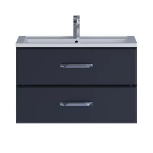 Тумба подвесная Uperwood Foster 79,4 без раковины  Черный матовый