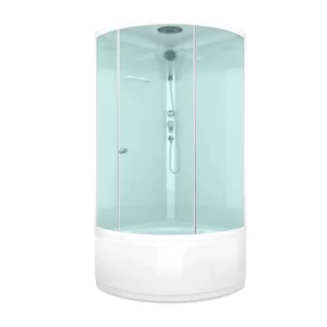 Душевая кабина Domani-Spa Simple high без электрики 90х90 Белый, Поддон высокий Душевая кабина Domani-Spa Simple high без электрики 90х90 Белый, Поддон высокий