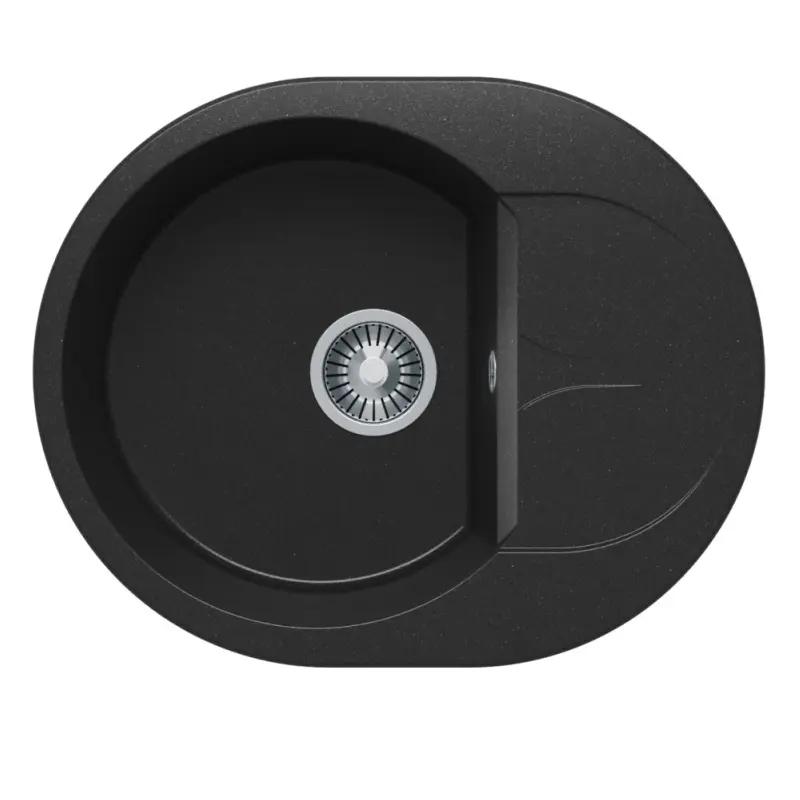 Мойка кухонная Polygran Atol 62 678958 Черный матовый Мойка кухонная Polygran Atol 62 678958 Черный матовый
