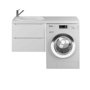 Тумба подвесная Uperwood Tanos 120 + раковина Bruks Белый