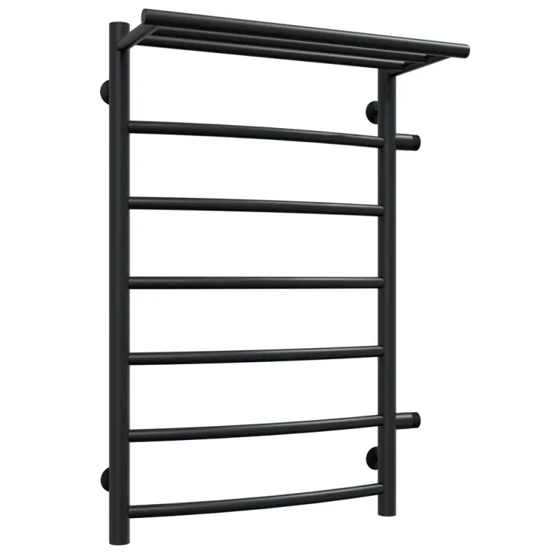 Полотенцесушитель водяной Laris Классик П7 80х50 правый Черный матовый 73208026ЧМ Полотенцесушитель водяной Laris Классик П7 80х50 правый Черный матовый 73208026ЧМ