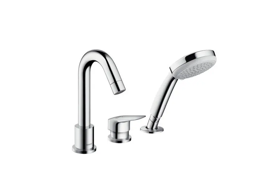 Смеситель на борт ванны Hansgrohe Logis 3 отверстия 71313000 Смеситель на борт ванны Hansgrohe Logis 3 отверстия 71313000
