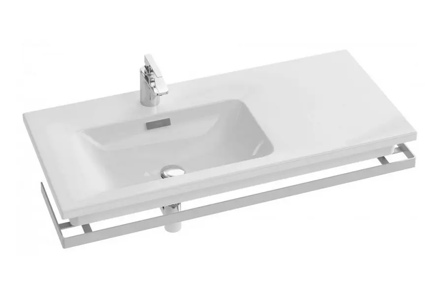Раковина-столешница Jacob Delafon Vox 100х46 полка справа Раковина-столешница Jacob Delafon Vox 100х46 полка справа