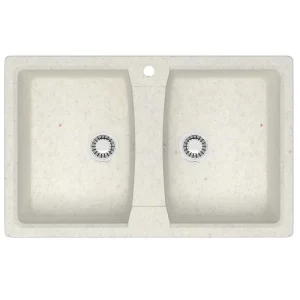 Мойка кухонная Azario Elmas 78х50 Белый CS00079898