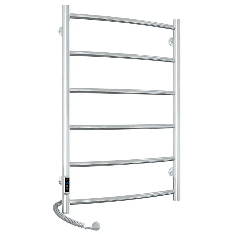 Полотенцесушитель электрический Laris Классик П6 80х50 левый Хром глянцевый 73207391 Полотенцесушитель электрический Laris Классик П6 80х50 левый Хром глянцевый 73207391