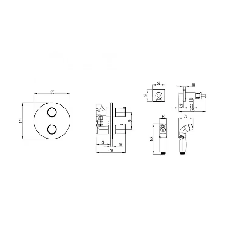 Душ гигиенический Lemark Yeti LM7819С Хром Душ гигиенический Lemark Yeti LM7819С Хром — изображение 2