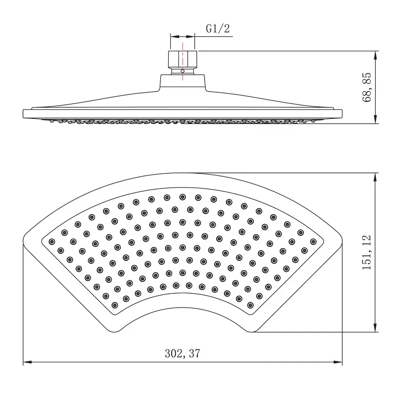 Душ верхний Lemark LM LM8044C Хром Душ верхний Lemark LM LM8044C Хром — изображение 2