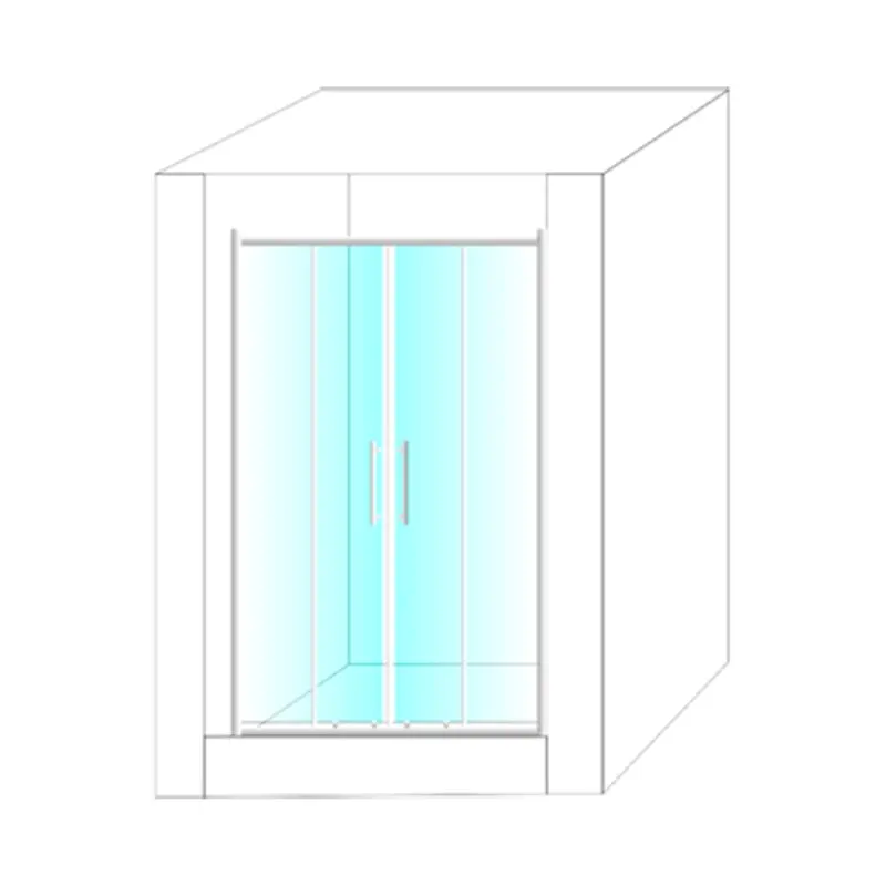 Душевая дверь Водный мир 180 Хром / Прозрачное Душевая дверь Водный мир 180 Хром / Прозрачное — изображение 2