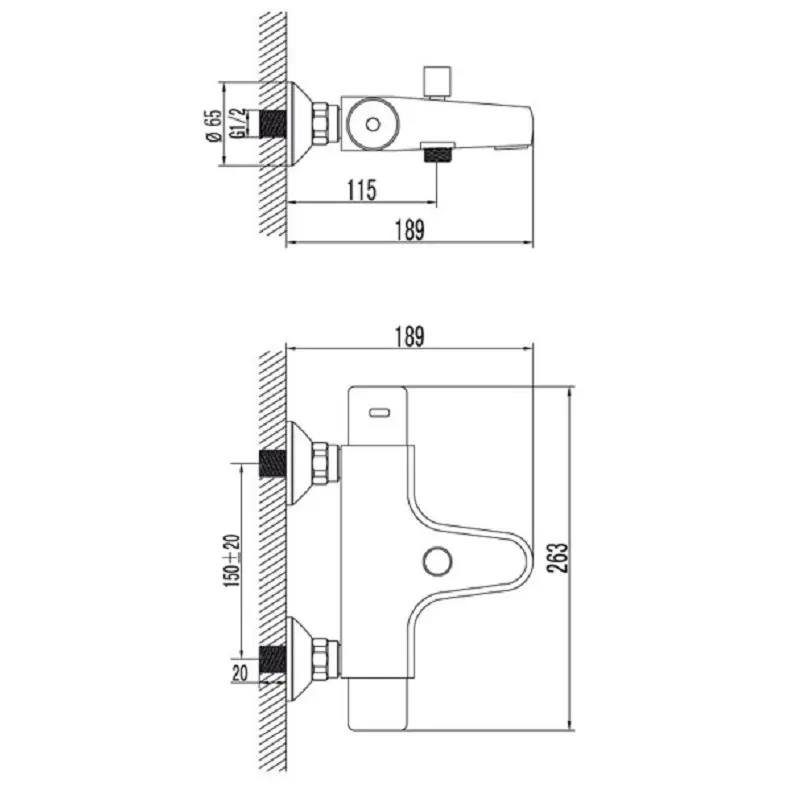 Смеситель термостатический Lemark Thermo LM7732C Хром Смеситель термостатический Lemark Thermo LM7732C Хром — изображение 2