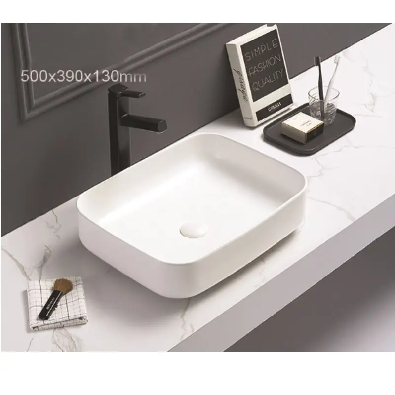 Раковина накладная Azario AZ 50х39 Белый матовый AZ-78109-MW Раковина накладная Azario AZ 50х39 Белый матовый AZ-78109-MW — изображение 2