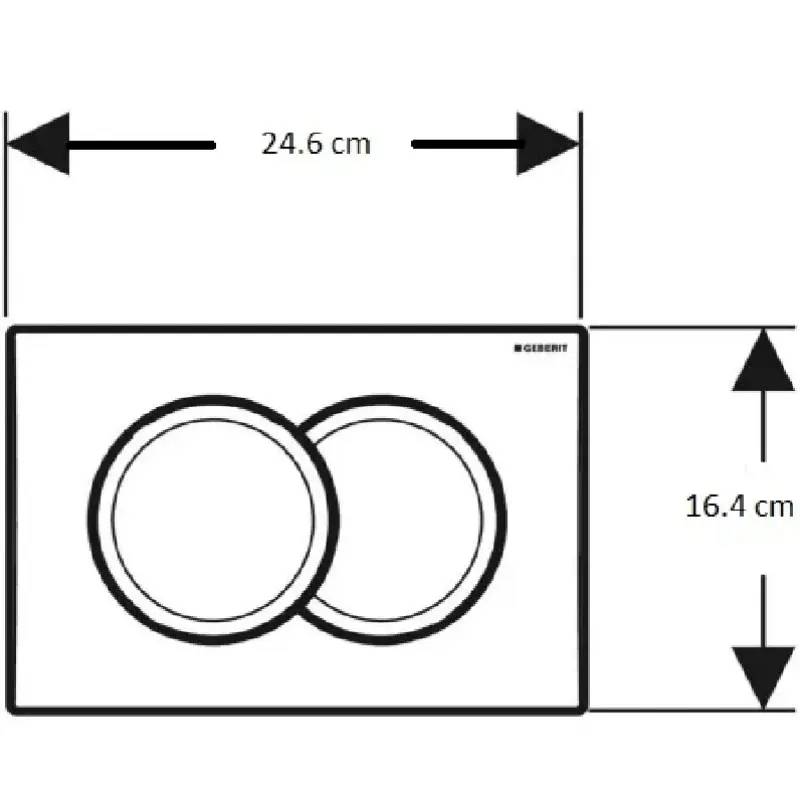 Инсталляция Geberit Duofix Delta для унитаза с кнопкой смыва Хром Инсталляция Geberit Duofix Delta для унитаза с кнопкой смыва Хром — изображение 2