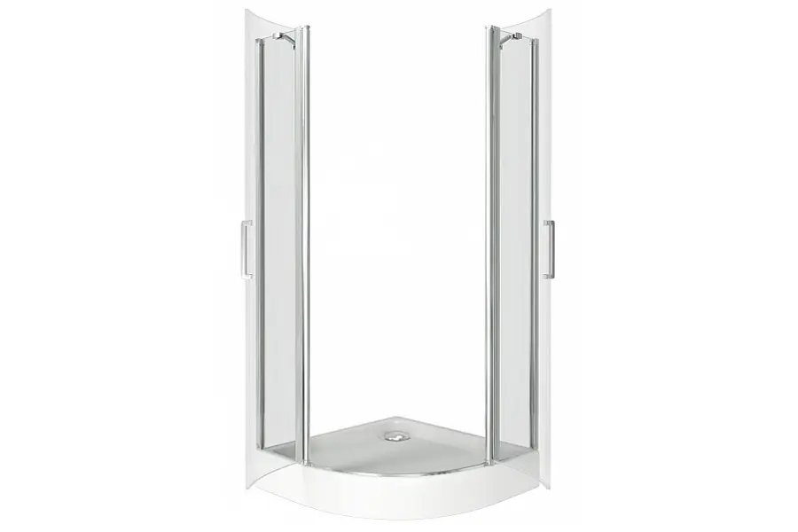 Душевой уголок Bas Pandora 90х185 Хром / Прозрачное Душевой уголок Bas Pandora 90х185 Хром / Прозрачное — изображение 2